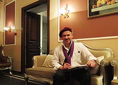 шаржи по фото, шаржист Михаил в усадьбе Ваньковичей